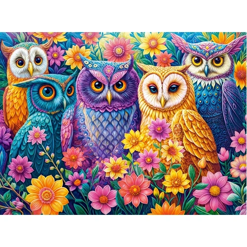Castorland - Flower Owl Meeting Puzzle 3000pc