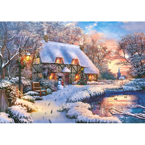 Castorland - Winter Cottage Puzzle 500pc