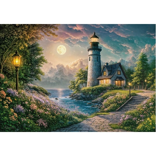 Cherry Pazzi - Moonlight Lighthouse Puzzle 500pc
