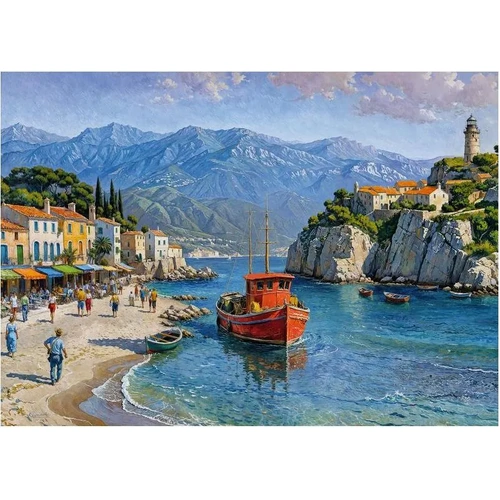 Cherry Pazzi - Seaside Village Puzzle 1000pc