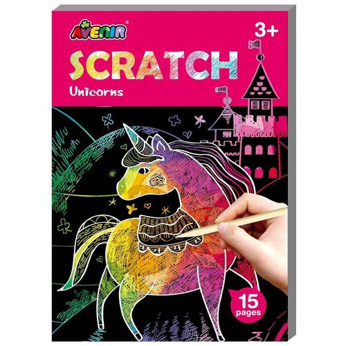 Avenir - Mini Scratch Book - Unicorns