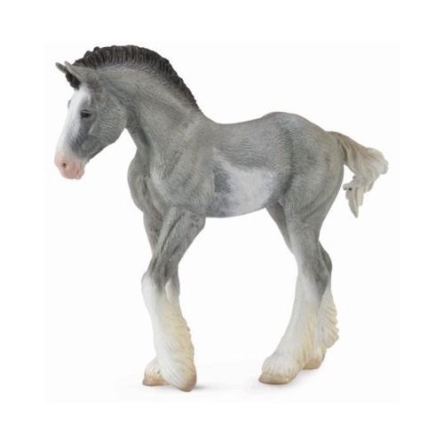Collecta - Clydesdale Foal Blue Sabino Roan 88626
