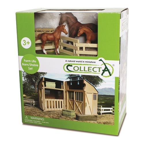 Collecta - Stable Playset with Horses 89695