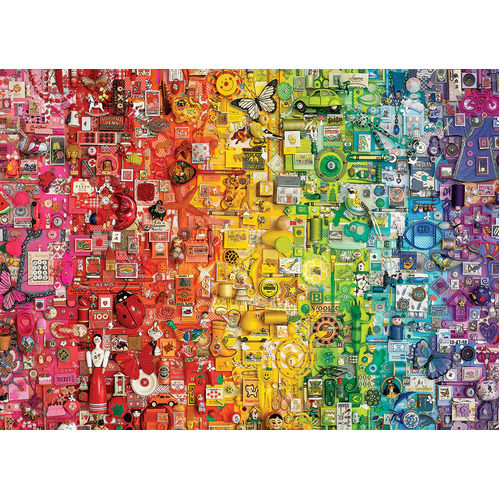 Cobble Hill - Colourful Rainbow Puzzle 1000pc