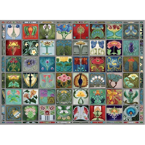 Cobble Hill - Art Nouveau Tiles Puzzle 1000pc