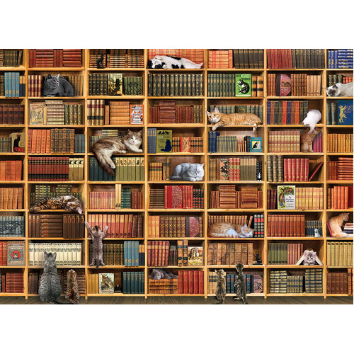 Cobble Hill - The Cat Library Puzzle 1000pc