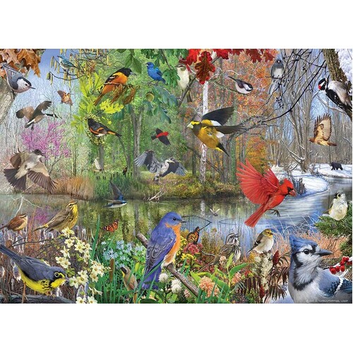Cobble Hill - Birds Of The Season Puzzle 1000pc