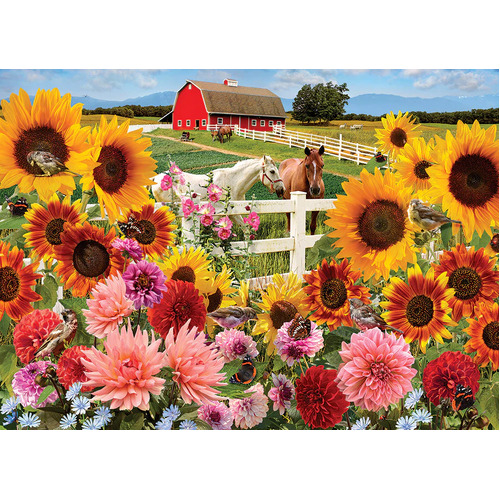 Cobble Hill - Sunflower Farm Puzzle 1000pc