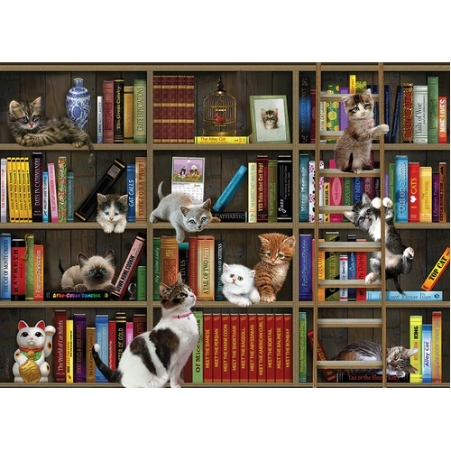 Cobble Hill - Kitty Librarians Puzzle 1000pc