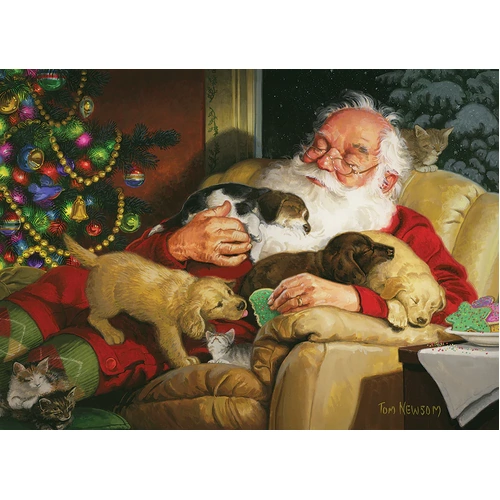 Cobble Hill - Santa's Quiet Time Puzzle 1000pc