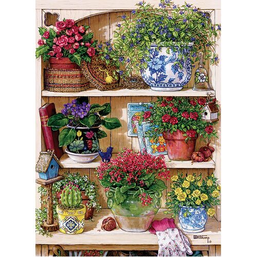Cobble Hill - Flower Cupboard Puzzle 500pc
