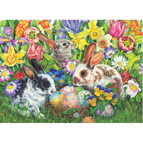 Cobble Hill - Easter Bunnies Family Puzzle 350pc