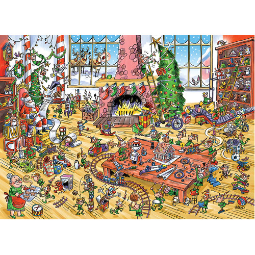 Cobble Hill - Elves At Work Family Puzzle 350pc