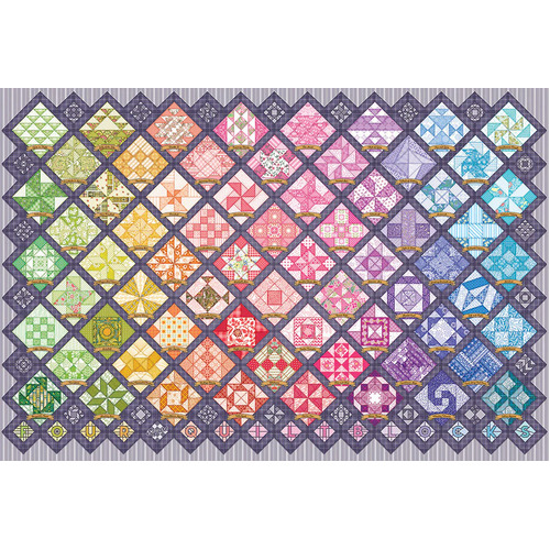 Cobble Hill - Four Square Quilt Blocks Puzzle 2000pc