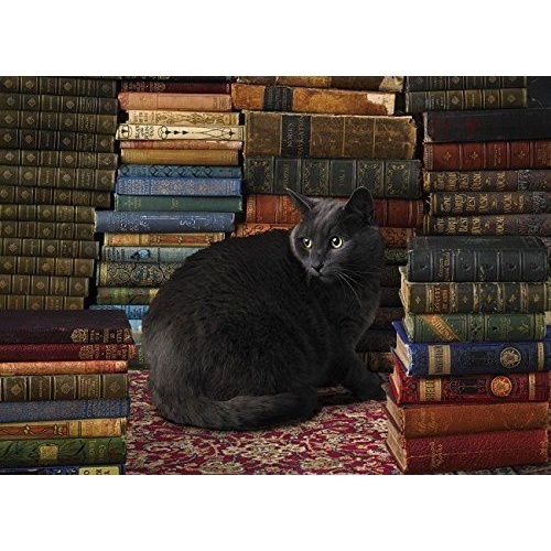 Cobble Hill - Library Cat Puzzle 1000pc