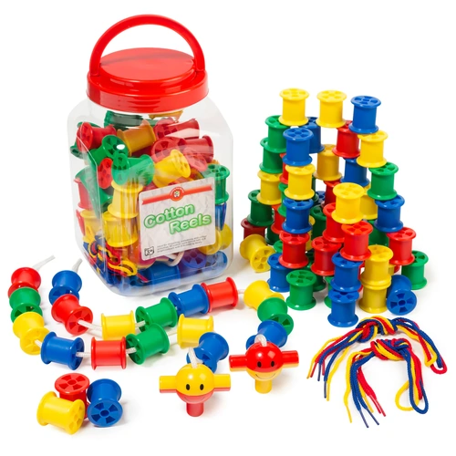 Learning Can Be Fun - Counters Cotton Reels (80 pieces)