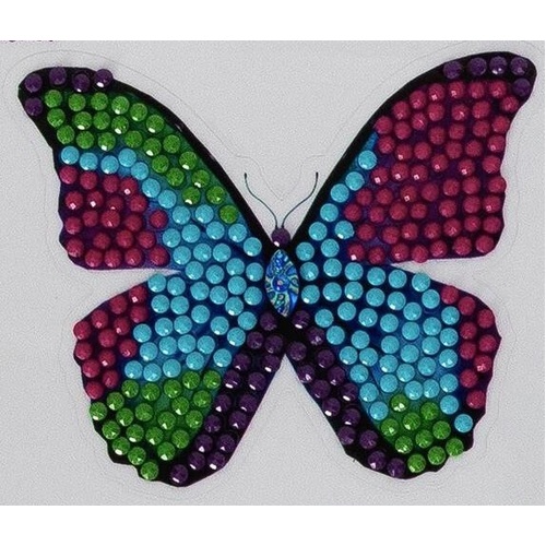 Craft Buddy - CrystalArt Sticker Kit - Disco Butterfly