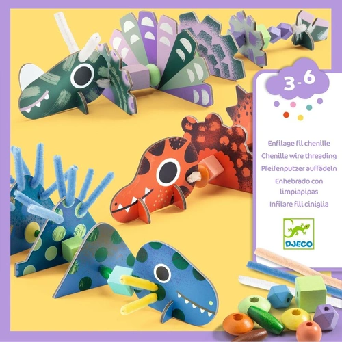Djeco - Terrible Dinos Threading Kit