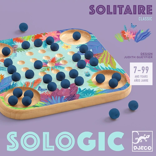 Djeco - Solitaire Wooden Game