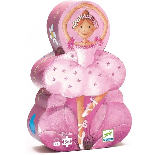Djeco - Ballerina with a Flower Puzzle 36pc (DAMAGED BOX)