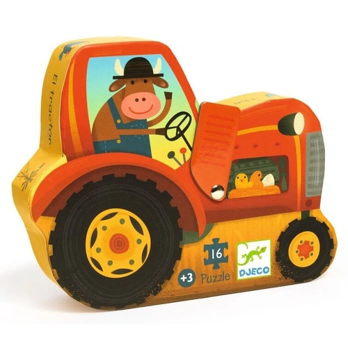 Djeco - The Tractor Puzzle 16pc