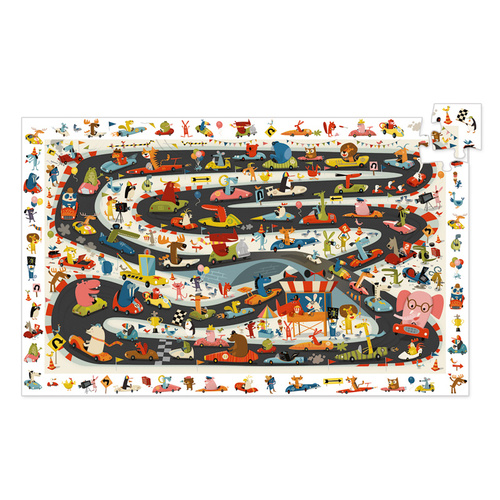 Djeco - Car Rally Observation Puzzle 54pc