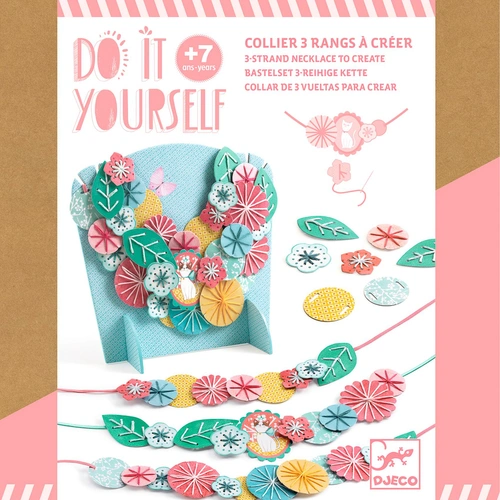 Djeco - Do It Yourself Flora Necklaces & Stand