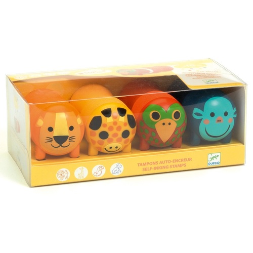Djeco - Safari Animal Stamps for Little Ones (DAMAGED BOX)