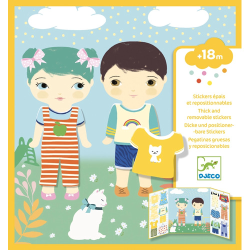 Djeco - Clothes Stickers Set