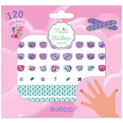 Djeco - Petit Flowers Nail Stickers (120 pack)