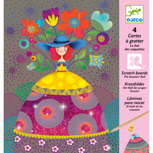 Djeco - The Beauties' Ball Scratch Cards