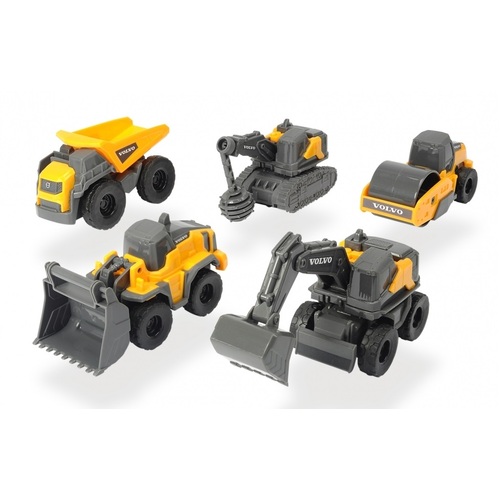 Dickie Toys - Volvo Construction Micro Workers Set (5 Pack)