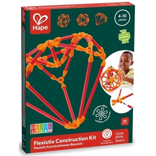 Hape - Flexistix Creative Construction Kit 66pc