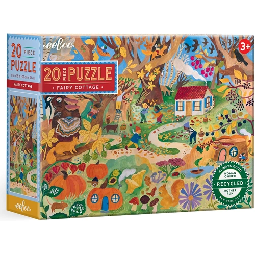 eeBoo - Fairy Cottage Puzzle 20pc