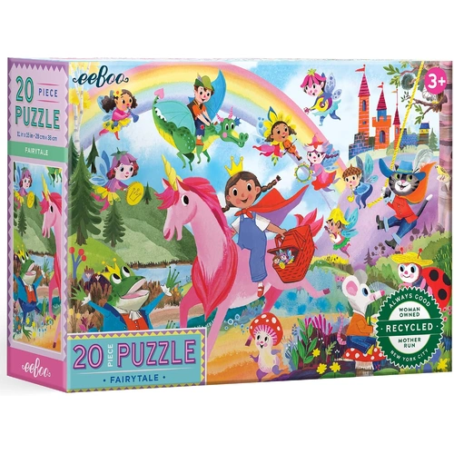 eeBoo - Fairytale Puzzle 20pc