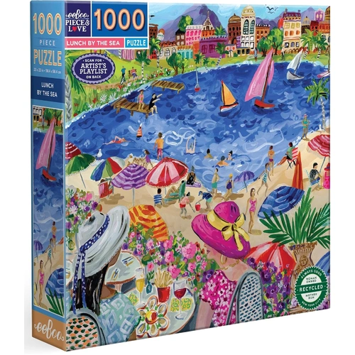 eeBoo - Lunch by the Sea Puzzle 1000pc