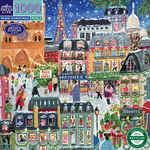 eeBoo - Paris Christmas Puzzle 1000pc