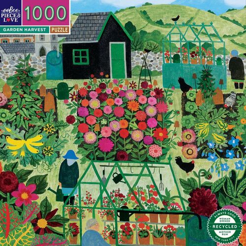 eeBoo - Garden Harvest Puzzle 1000pc