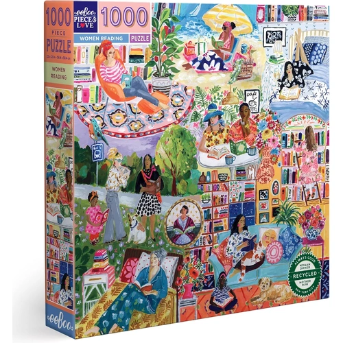 eeBoo - Women Reading Puzzle 1000pc