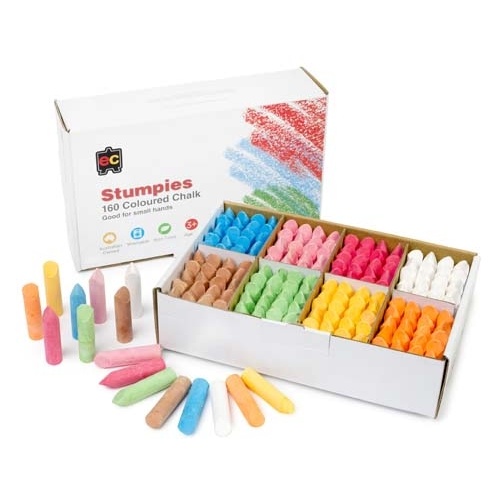 EC - Stumpies Coloured Chalk (box of 160)