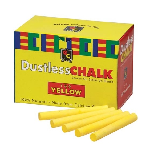 Buy Chalk Dustless Yellow (box of 100)