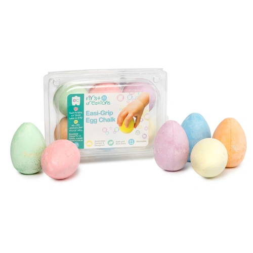 First Creations - Easi-Grip Egg Chalk (set of 6)