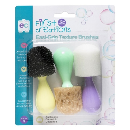 First Creations - Easi-Grip Texture Brushes (set of 3)