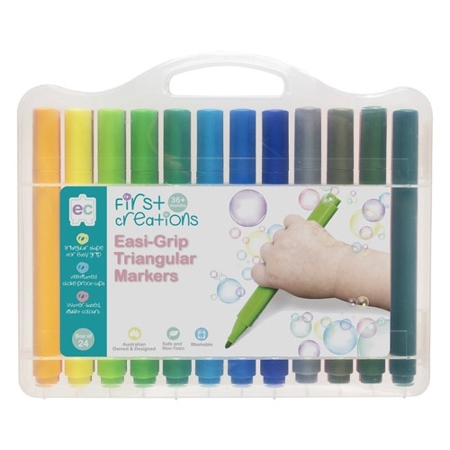Easi-Grip Triangular Markers Packet of 24 Easi-Grip Triangular Markers Packet of 24