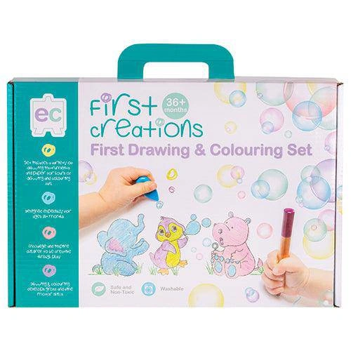 First Creations - First Drawing & Colouring Kit (DAMAGED BOX)