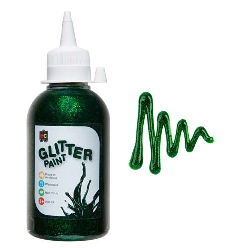 EC - Glitter Paint 250ml Green