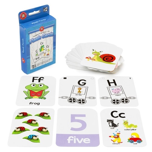 Learning Can Be Fun - Alphabet and Numbers 1-10 Flashcards