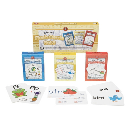 Learning Can Be Fun - Literacy Flash Cards (set of 3)