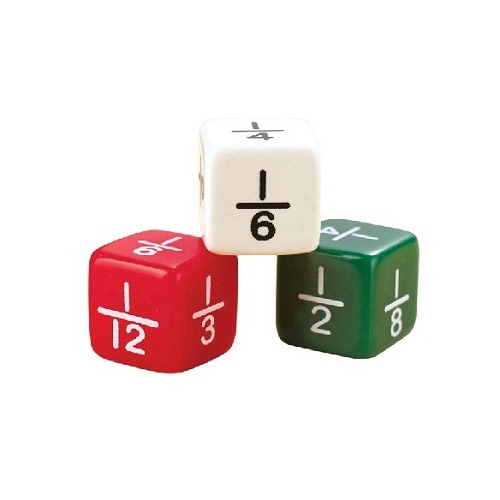 Learning Can Be Fun - Fraction Dice (48 pieces)