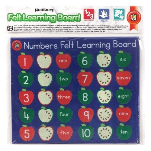 Learning Can Be Fun - Felt Learning Board Numbers